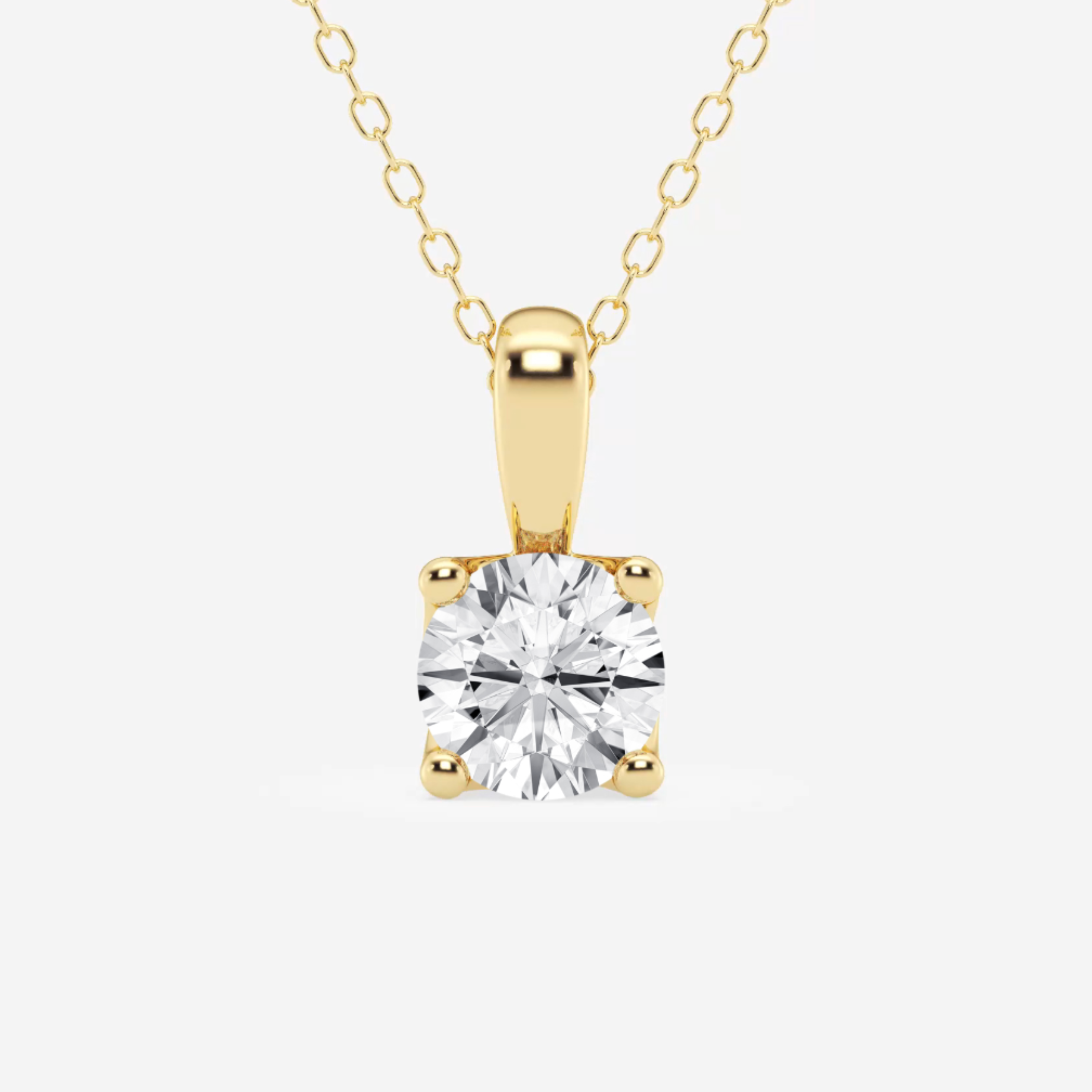 Solitaire Flower Petal Pendant (No Chain)