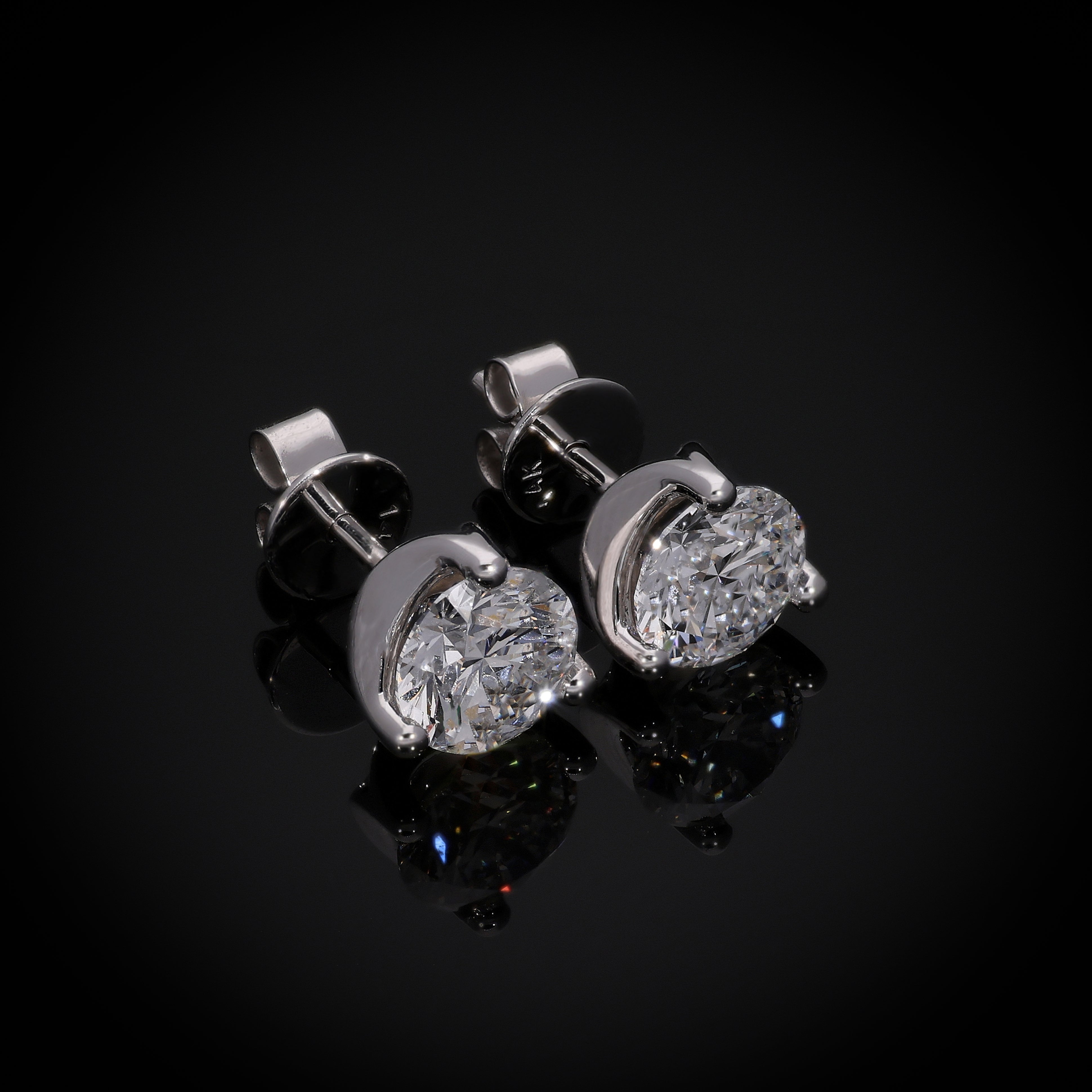Quarter Stud Earrings