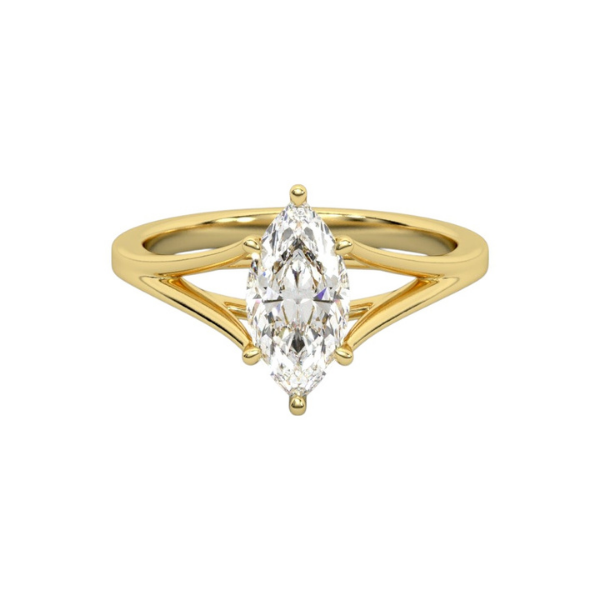2.00 Carat Marquise Cut Diamond 14K Solid Gold Solitaire Engagement Ring-1