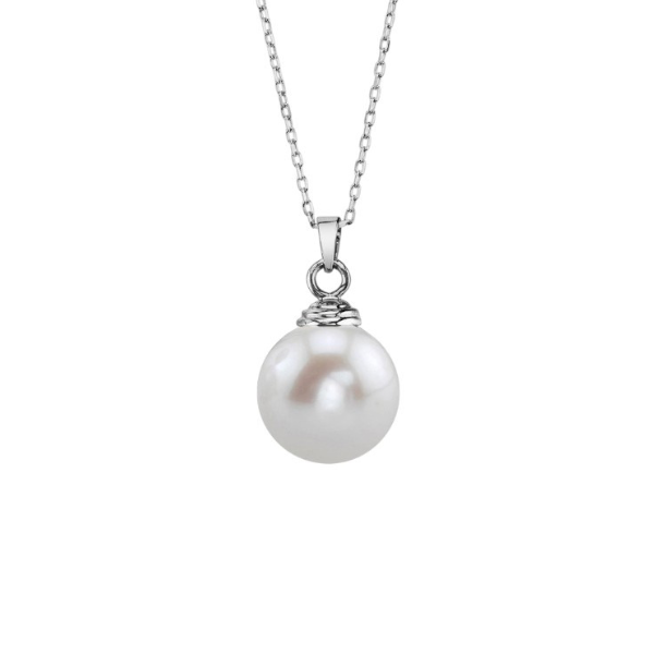 Luxurious South Sea Pearl 9.00 MM 14K Solid Gold Pendant For Women-2
